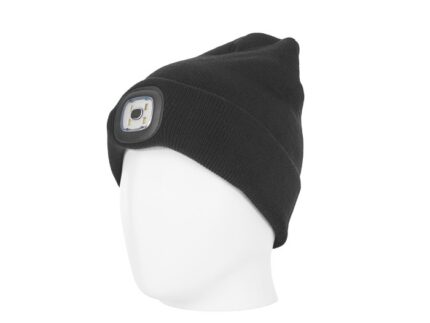 Bязаная шапка с LED-фонариком